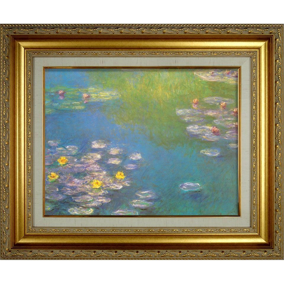 クロード・モネ『睡蓮(1908年)』F6号 複製画 透明ジェル加工 世界の名画 - やまとや画廊@ラッピング無料 - メルカリ