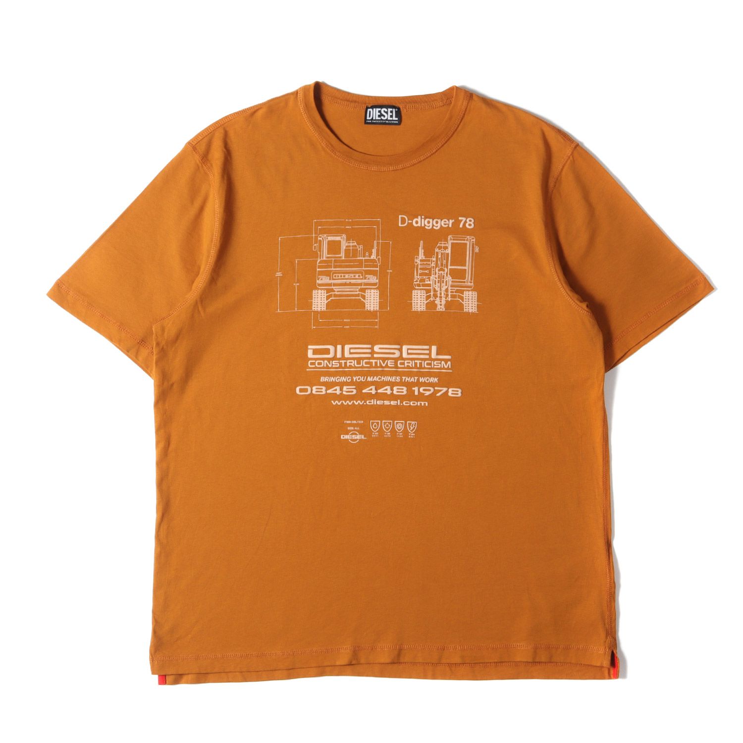 高品質 ディーゼル DIESEL 美品 Tシャツ 近年モデル サイズ:XL トップス