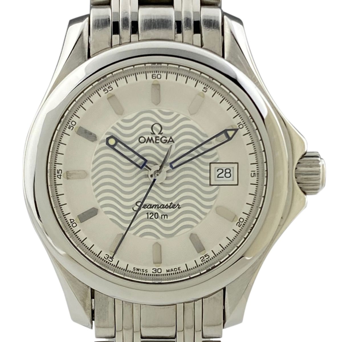 オメガ シーマスター120 2571.31 ダイバー シルバー レディース 時計 OMEGA】オメガ『シーマスター120m』2571.31 レディース クォーツ 1ヶ月