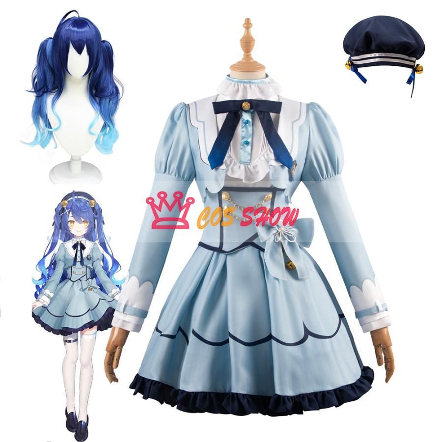 バーチャル VTuber 天宮こころ コスプレ衣装 帽子付き ウィッグ追加 cosplay 仮装 イベント ステージ服 舞台 ハロウィン クリスマス