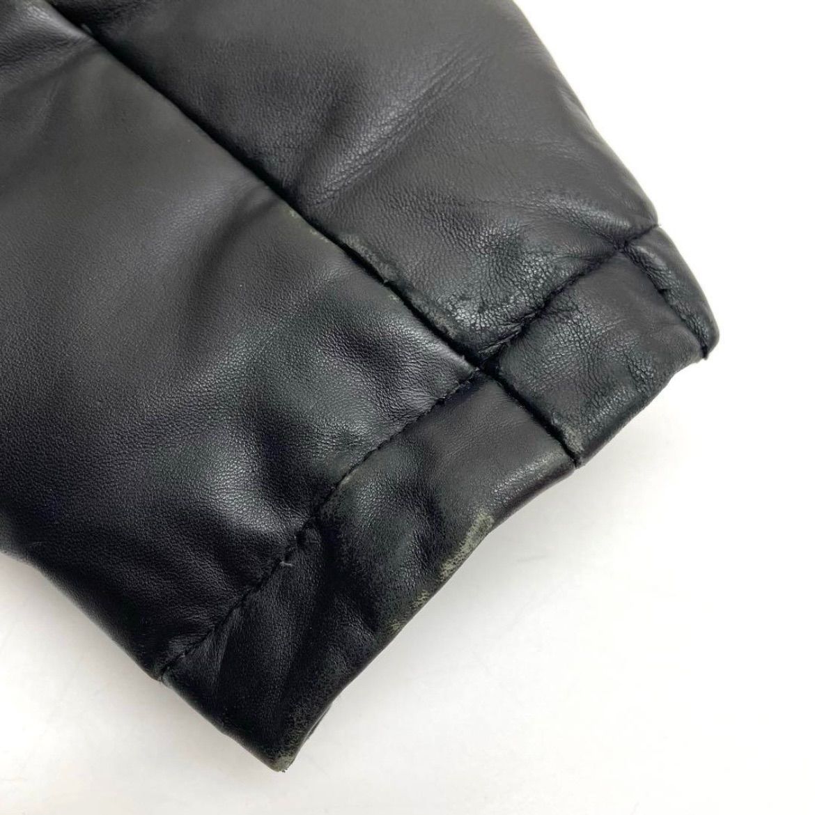 TOMMY HILFIGER トミーヒルフィガー レザーダウンジャケット 本革