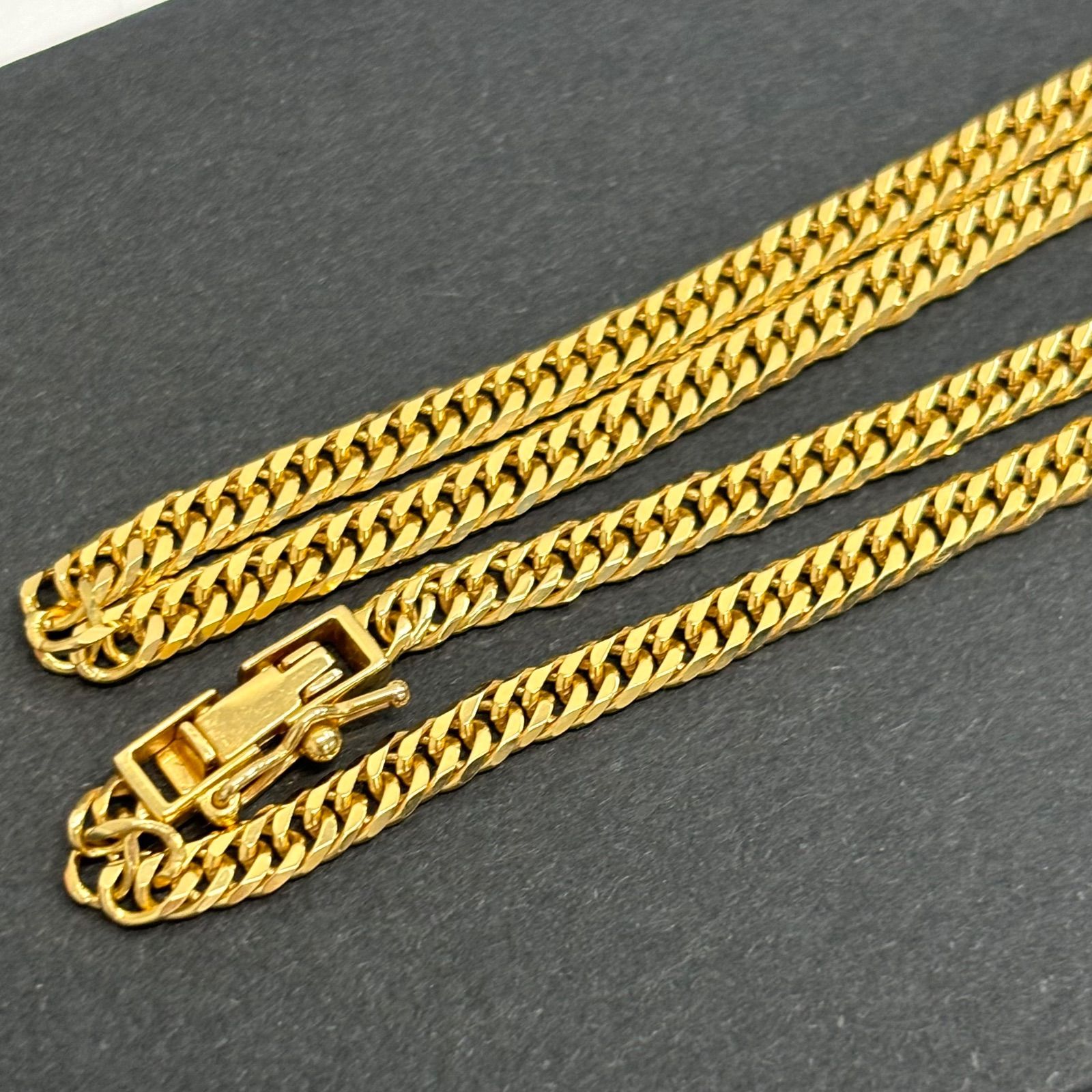 ☆金相場爆上がり中☆6面ダブルカット k18喜平ネックレス 10.7g 約40cm 