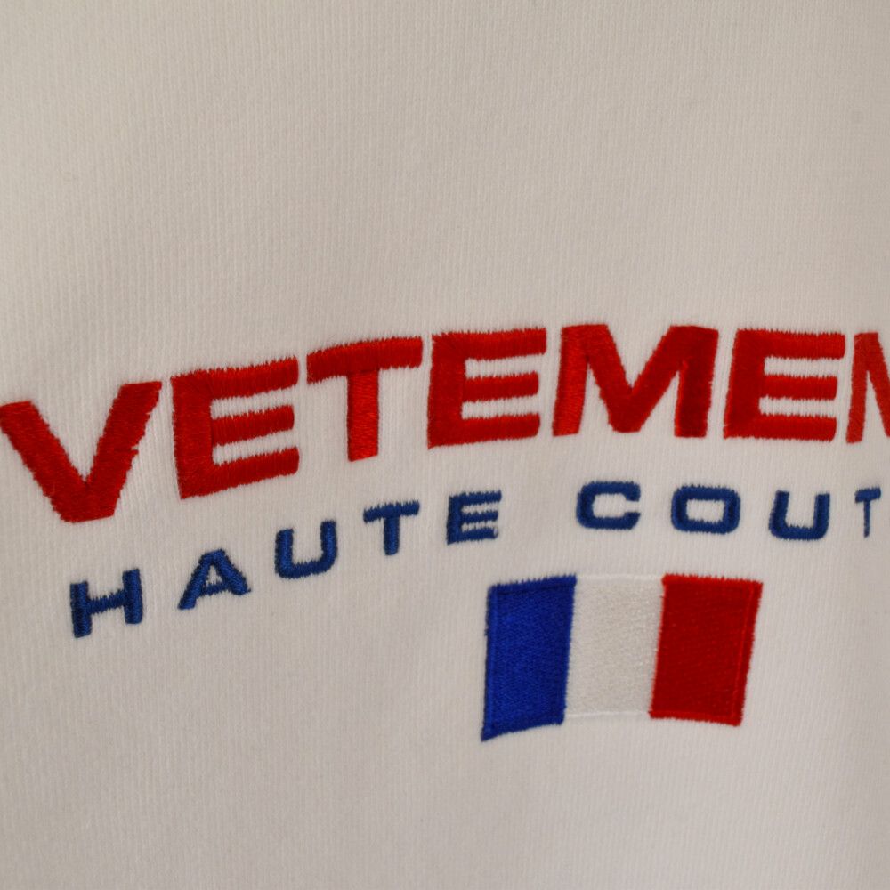 VETEMENTS (ヴェトモン) 22SS Haute Couture Logo Embroidered Hoodie 