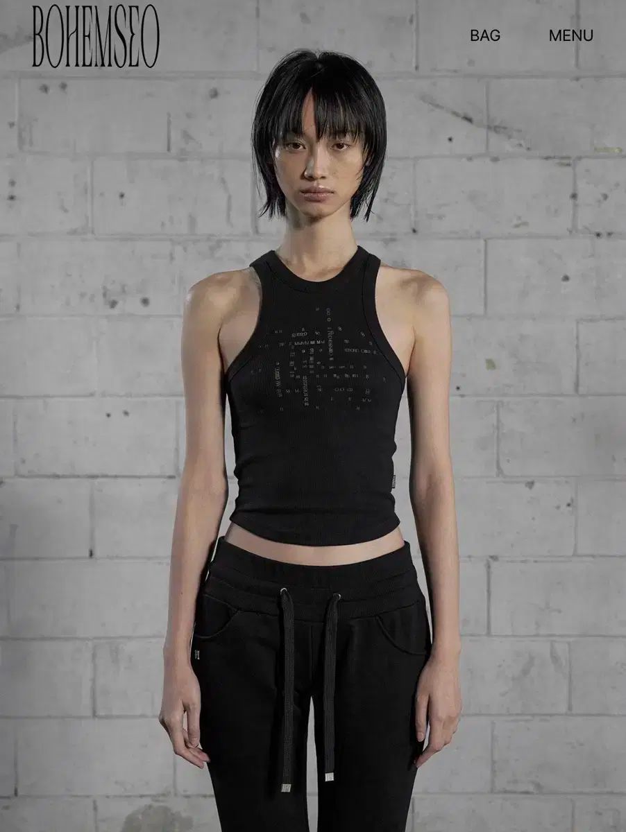 BOHEMIAN SEOUL] 03 BOHEMSEO SLEEVELESS, BLACK 正規品 韓国