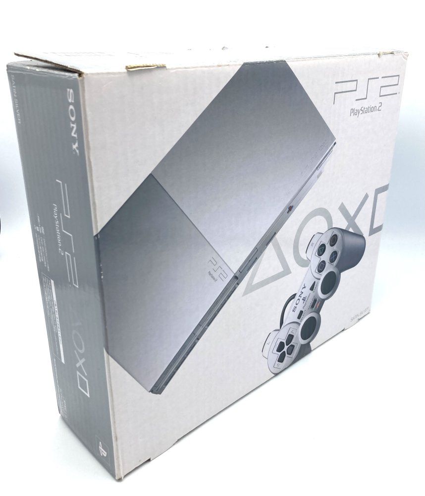 中古品 ゲーム プレイステーション2 PS2 本体 SCPH-90000 サテンシルバー　動作品　箱あり コントローラー 等 周辺機器付き 楽天市場】PS2 プレステ2 プレイステーション2 サテンシルバー