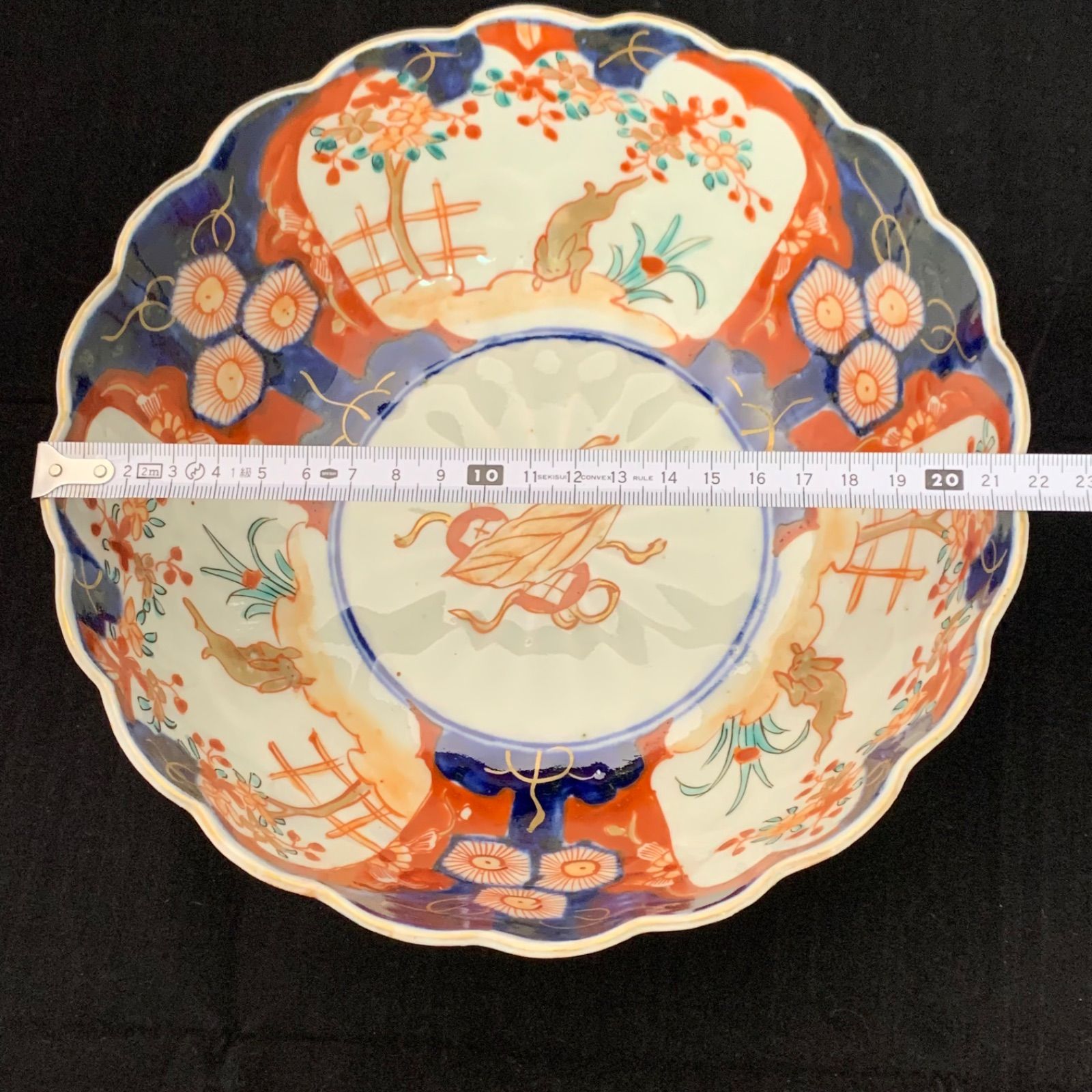 骨董 古伊万里 三っ丼 大中小 鉢 染め付け 花と鳥 二重高台 器 骨董 古伊万里 三っ丼 大中小 鉢 染め付け 花と鳥 二重高台 器