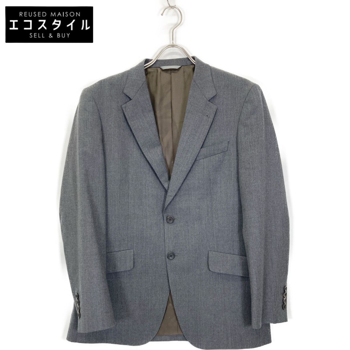 PaulSmith ポールスミス 23AW ｸﾞﾚｰ 234009 ｳｰｽﾃｯﾄﾞﾌﾗﾝﾈﾙ ｼﾞｬｹｯﾄ L