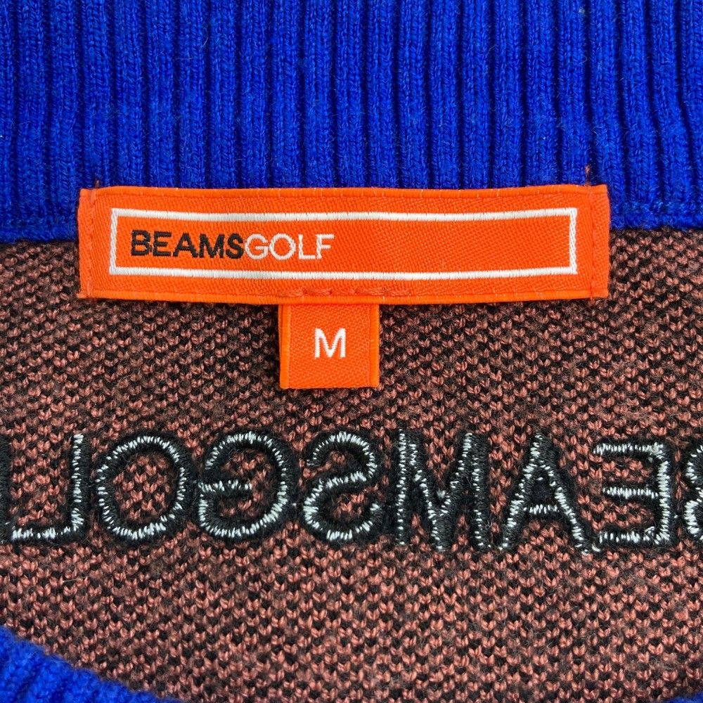 サイズ：M BEAMS GOLF ビームスゴルフ ニットセーター ピンク系
