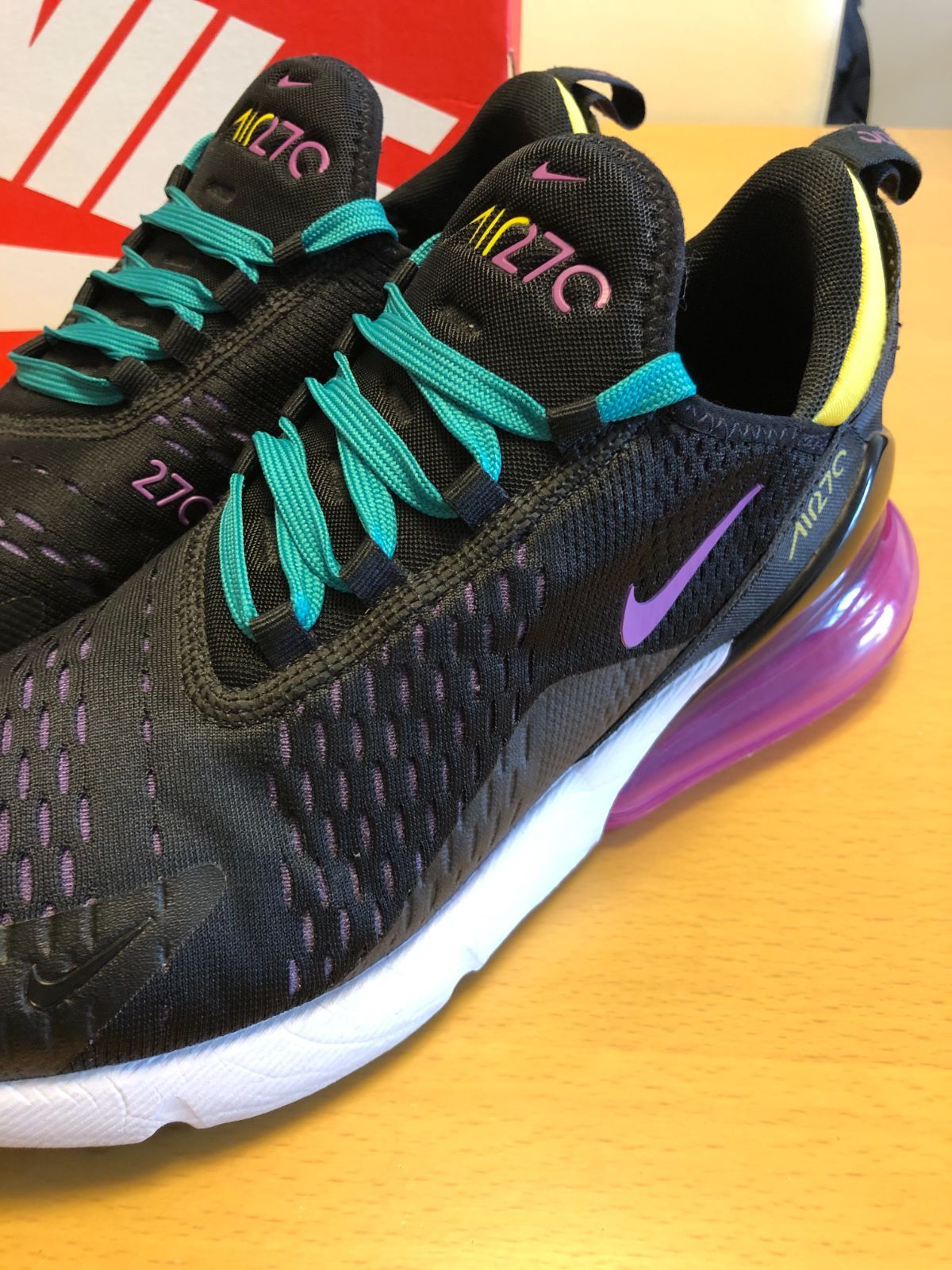 ❗️美品【NIKE】 AIR MAX 270 BLACK/HYPER MAGENTA US9 - メルカリ