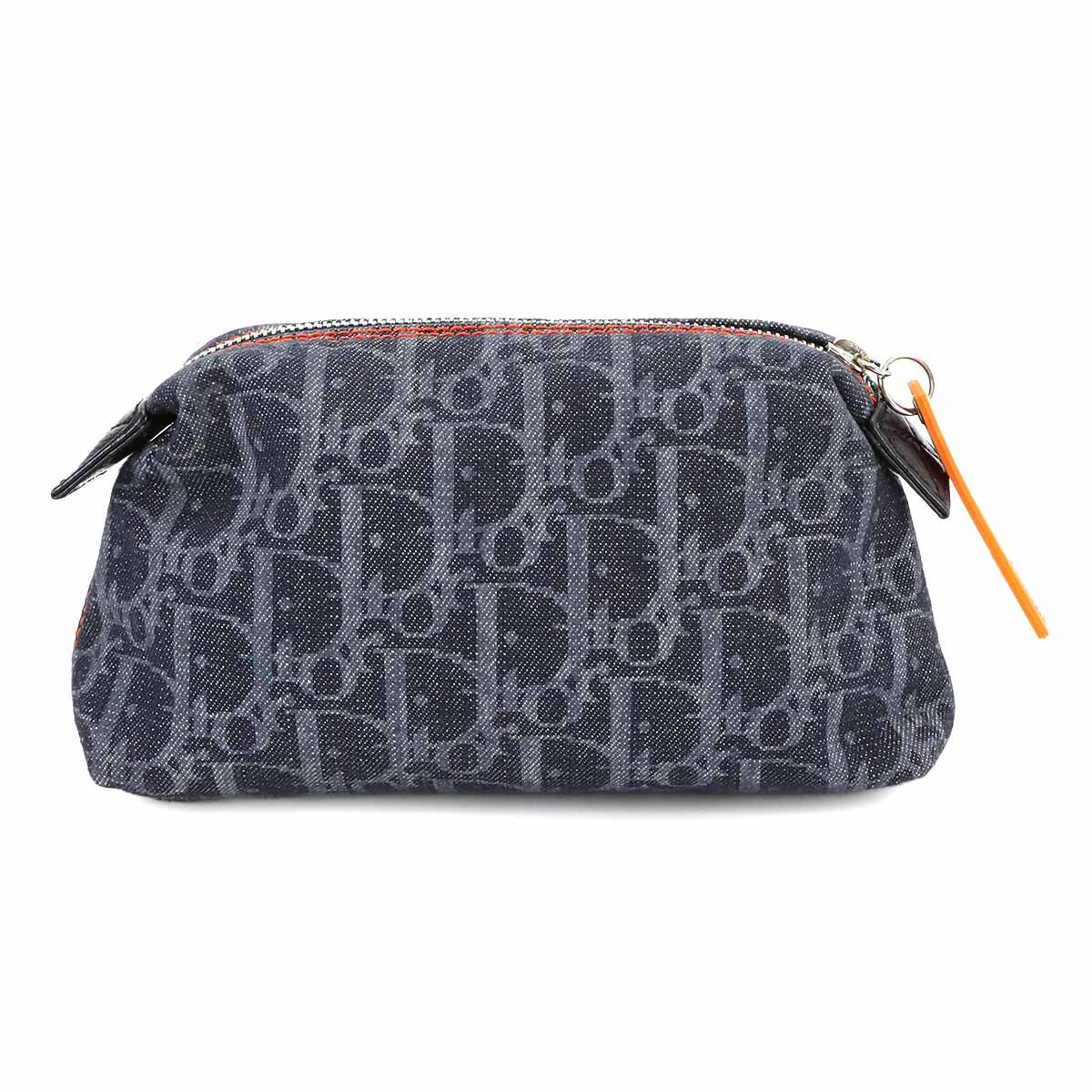 クリスチャンディオール ChirstianDior ポーチ トロッター デニム クリスチャン ディオール Christian Dior トロッター ポーチ