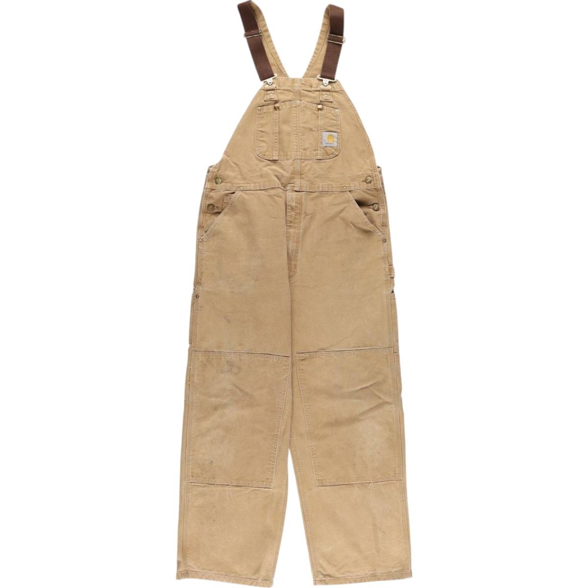 古着 カーハート Carhartt ダブルニー ダック オーバーオール メンズw38相当|eaa550977