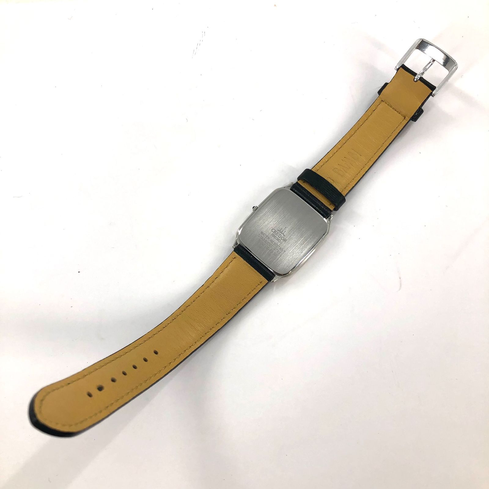 稼働美品 セイコー クレドール スクエア メンズ腕時計 8J81-5020 SEIKO セイコー 8J81-5020 クレドール スクエアフェイス 腕時計