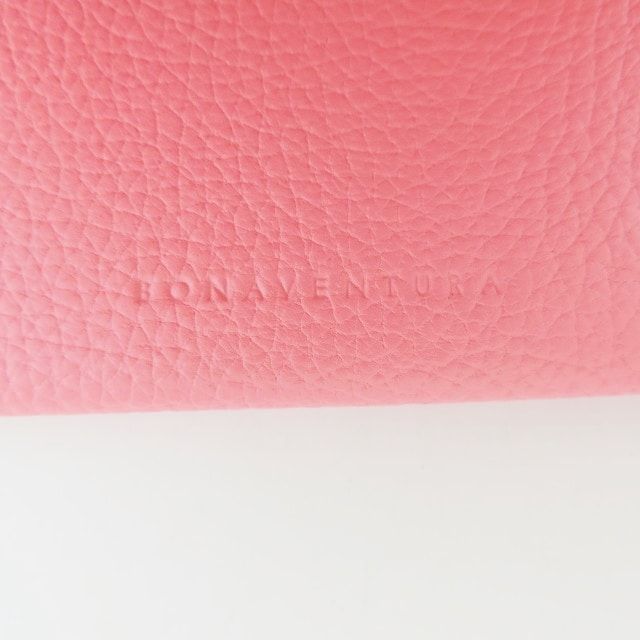 BONAVENTURA(ボナベンチュラ) 名刺入れ美品 - アザレピンク レザー