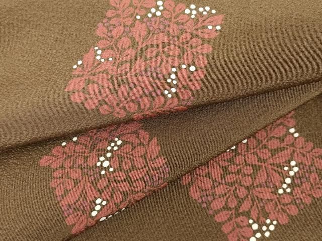 平和屋着物○上質な小紋 南天 萩 正絹 逸品 AAAW5261br