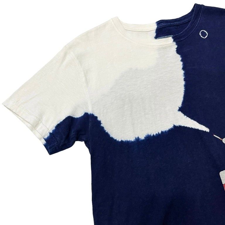 KAPITAL 17SS サンダーバードスモーキングパターンタイダイ染めTシャツ ネイティブインディアン カットソー キャピタル KAPITAL 17SS サンダーバードスモーキングパターンタイダイ染めTシャツ