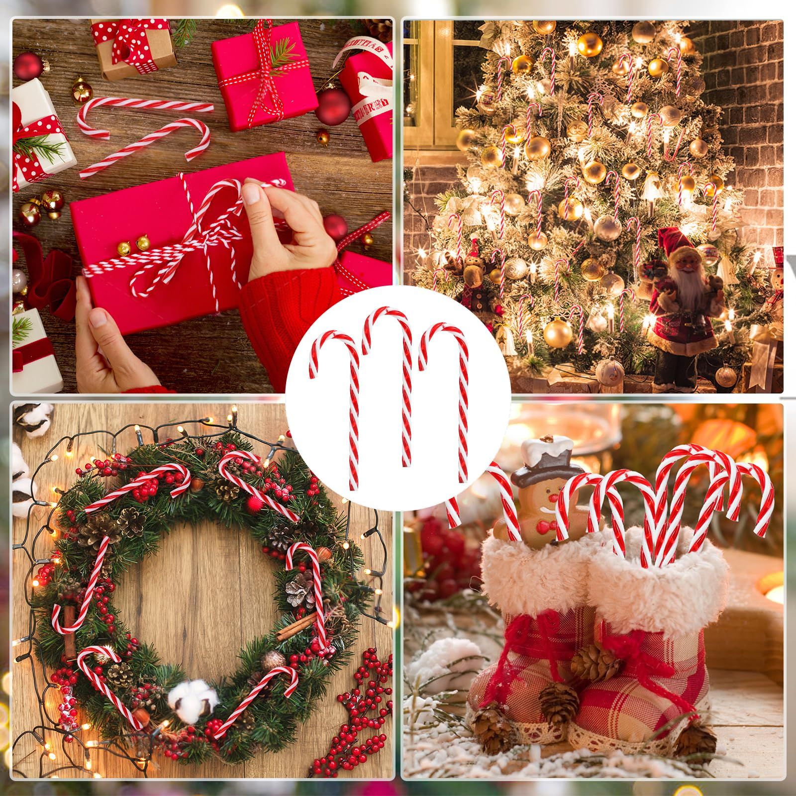 バカラ　ノエル　クリスマスオーナメント　キャンディケイン　RD バカラ ノエル クリスマスオーナメント キャンディケイン RD