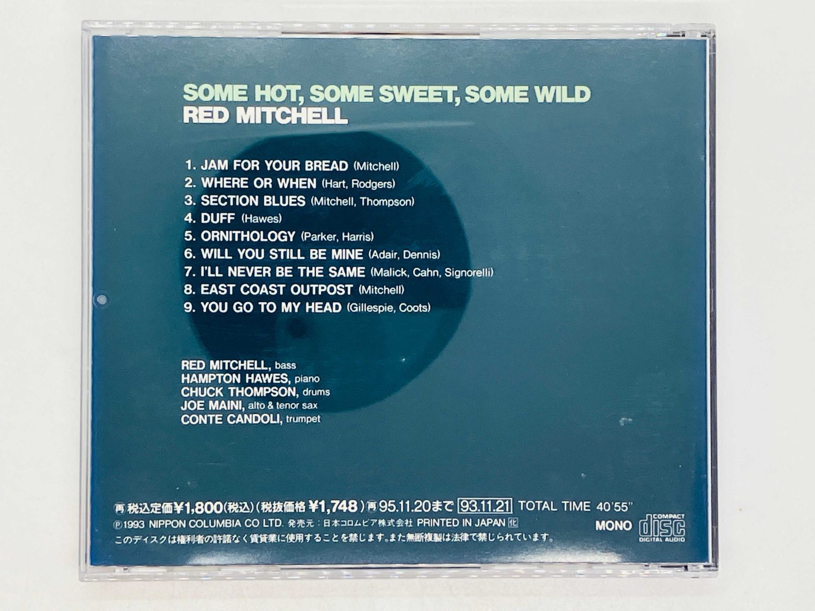 CD RED MITCHELL / SOME HOT, SOME SWEET, SOME WILD / レッド・ミッチェル COCY-75738 X40