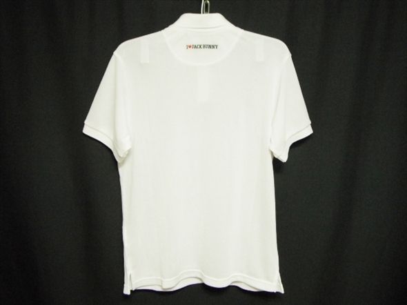 美品✨ジャックバニー ドラみちゃん 花 半袖ポロシャツ L 総柄 白 メンズ