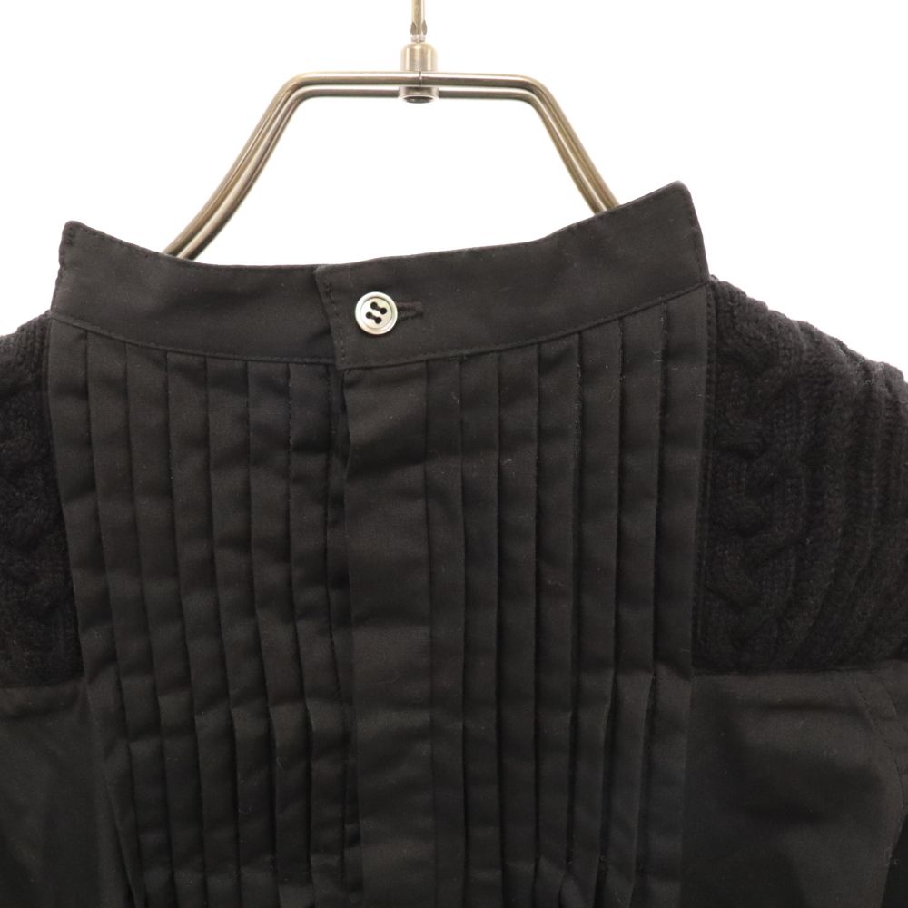 sacai サカイ 異素材切替 バックプリーツニットジャケット sacai サカイ 異素材切替 バックプリーツニットジャケット sacai