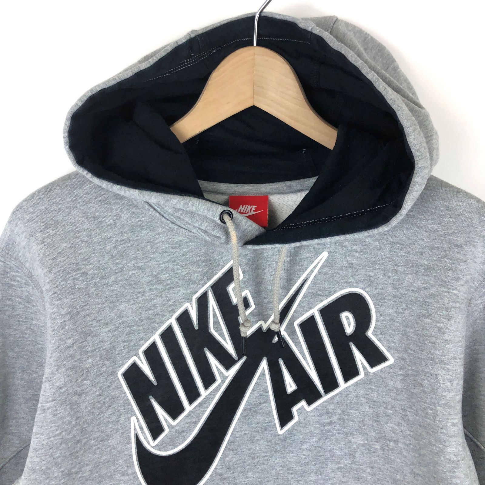 ナイキ NIKE パーカー プリントロゴ グレー M 古着 - メルカリ