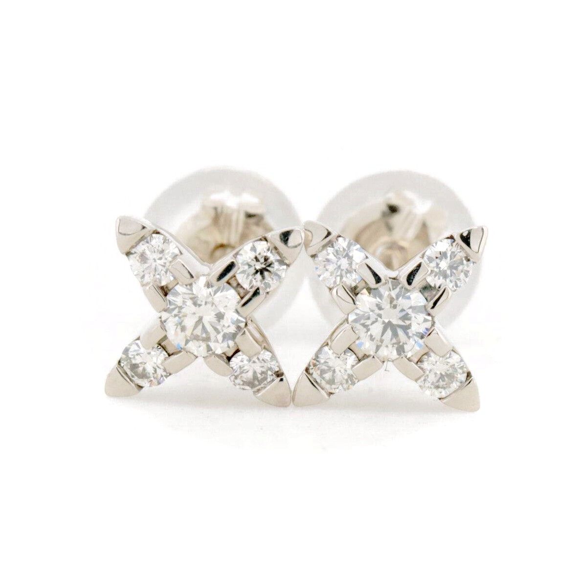 カシケイ ネイキッド ダイヤモンド ピアス 0.23ct K18BG(18金