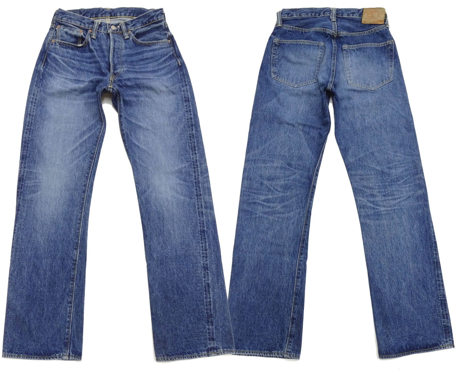 シュガーケーン SUGAR CANE デニムパンツ 1947モデル レギュラーストレート 14.25oz セルビッチデニム エイジング加工 中古加工 スタンダードジーンズ SC41947 インディゴエイジング 新品 SC41947SW-429