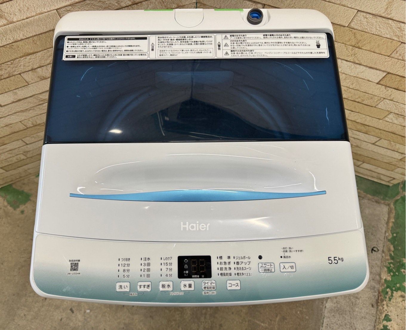 大阪送料無料★3か月保障付き★洗濯機★ハイアール★JW-U55HK★SS-144 大阪送料無料☆3か月保障付き☆洗濯機☆ハイアール☆5.5kg☆2023年☆JW