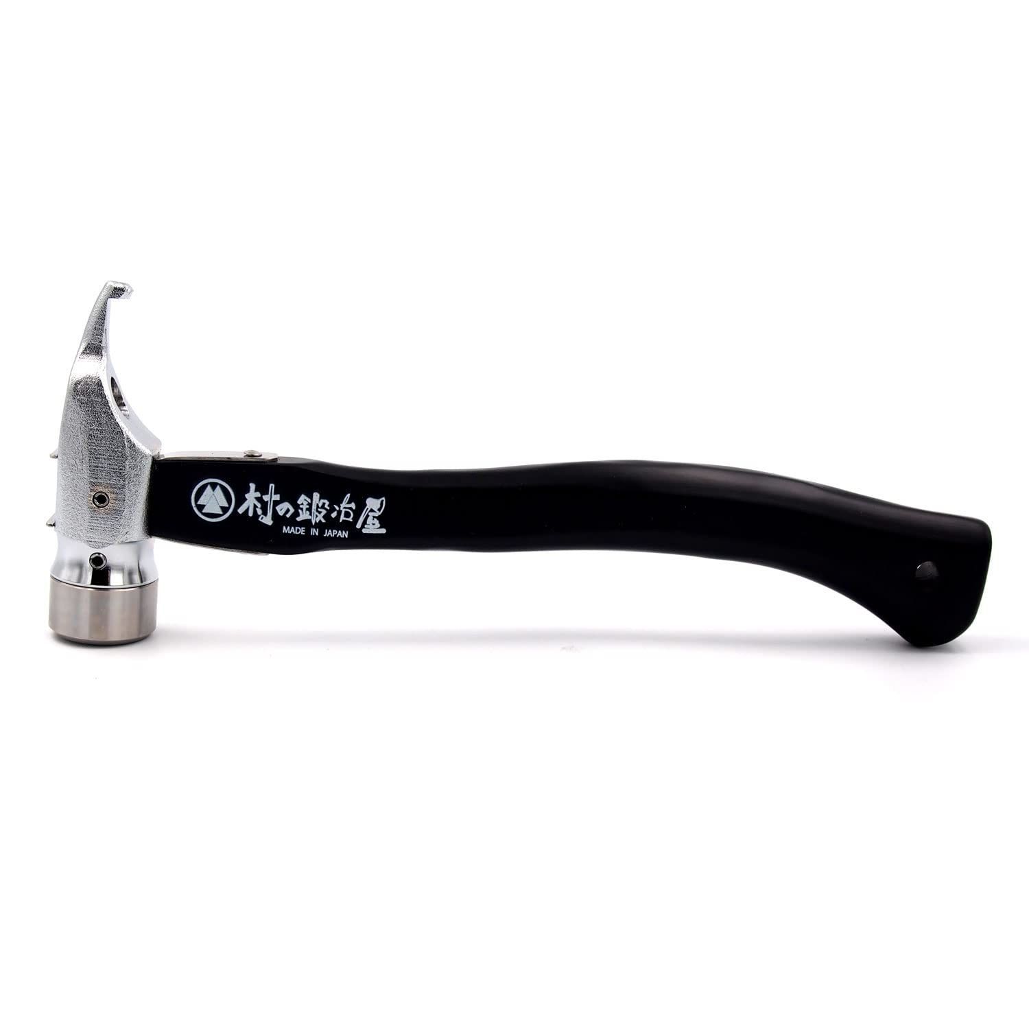 村の鍛冶屋 鍛造 焼入れ ペグハンマー エリッゼステークアルティメットハンマー ブラック柄 ステンレスヘッド×クローム 燕三条製 MADE IN JAPAN