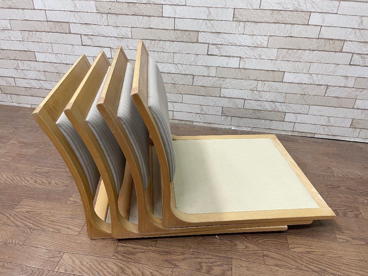 天童木工 座椅子 4脚セット TENDO 曲木 伝統工芸 木製 天童木工 座椅子 4脚セット TENDO 曲木 伝統工芸 木製