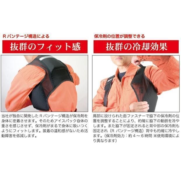 ファン付き作業服のインナーに