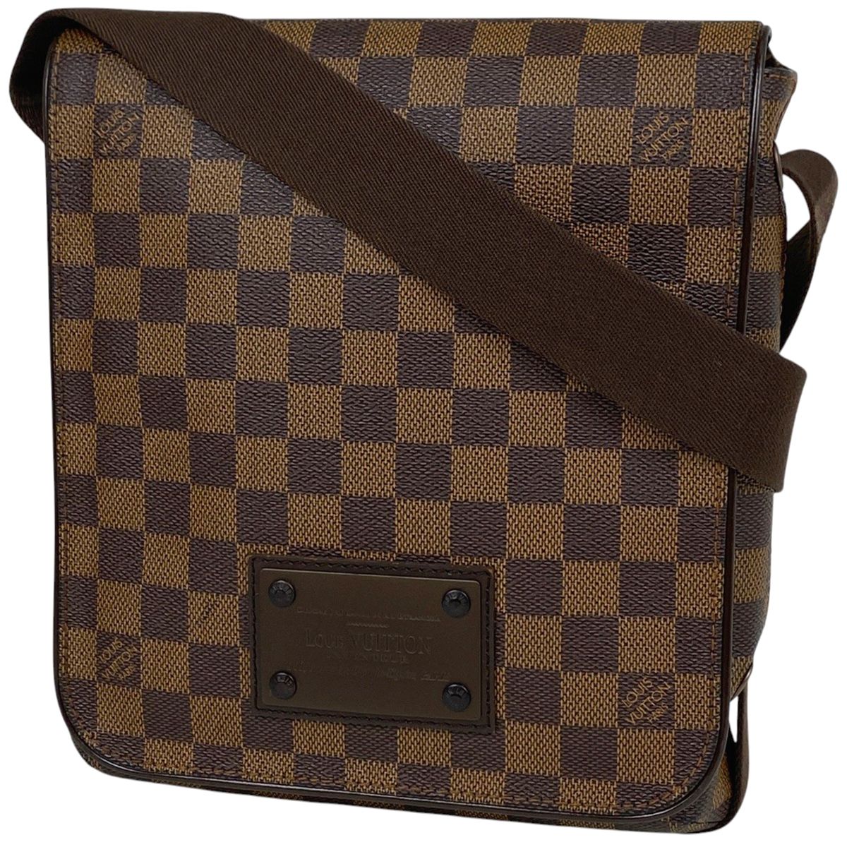 ルイ ヴィトン Louis Vuitton ブルックリン PM 斜め掛け ショルダーバッグ ダミエ ブラウン N51210 レディース