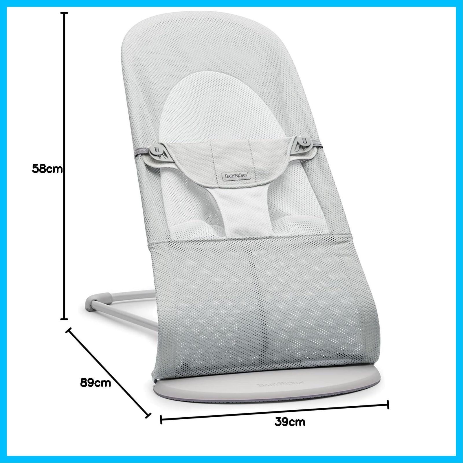 ベビービョルン バウンサーバランスソフト Air シルバー/ホワイト ライトグレ ベビービョルン バウンサーバランスソフト Air シルバー/ホワイト