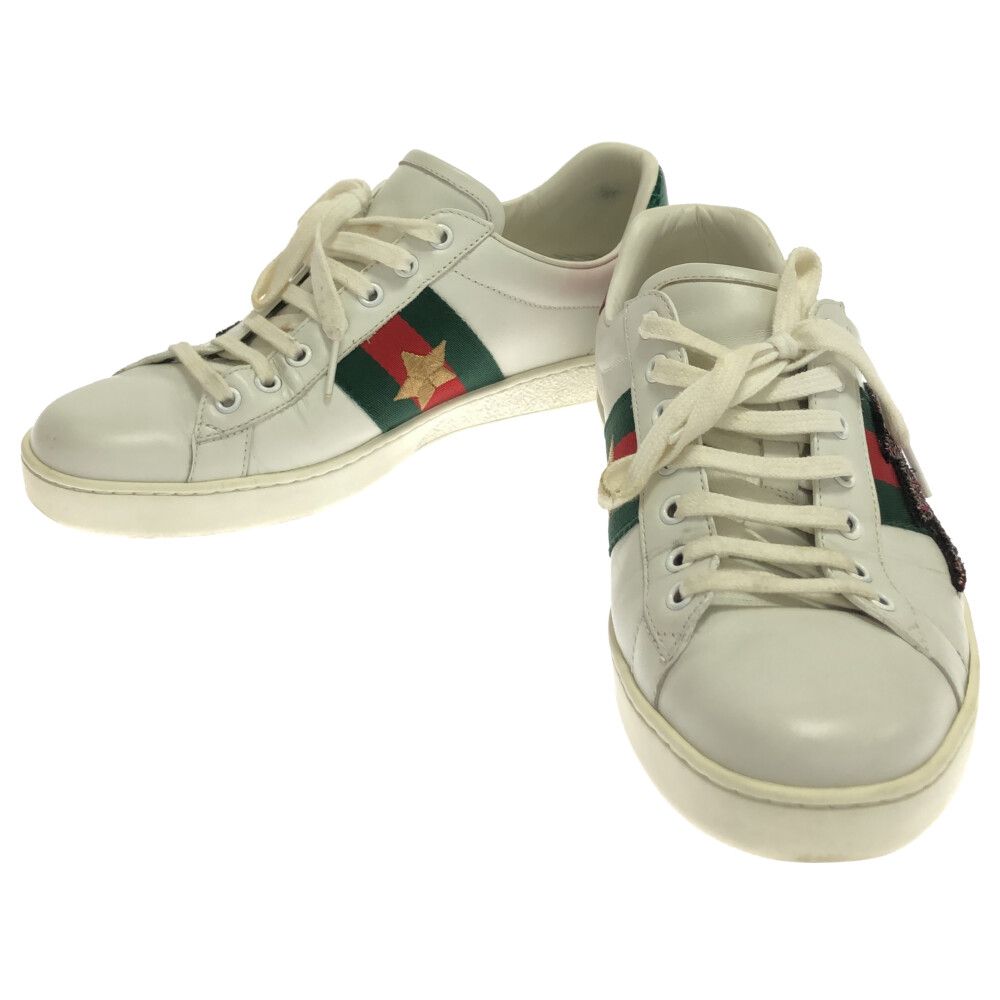 GUCCI (グッチ) 433738 Ace Embroidered Lightning Bolt エース エン