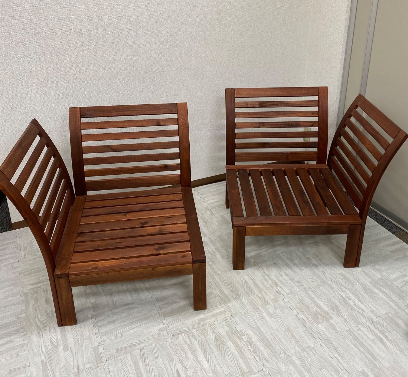 IKEA ÄPPLARÖ エップラロー ガーデンチェア チェア バルコニー 2脚  