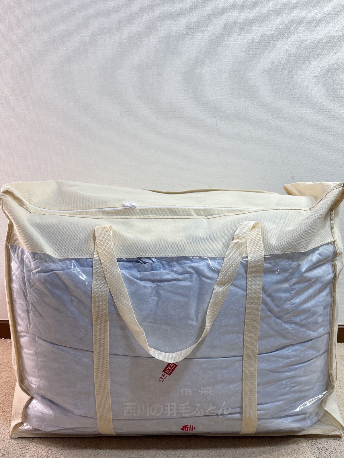 西川 デュエット羽毛掛けふとん ダウン 93％ フェザー7% 詰め物量 0.3kg シングル ロング KA0740 4368 150x210cm