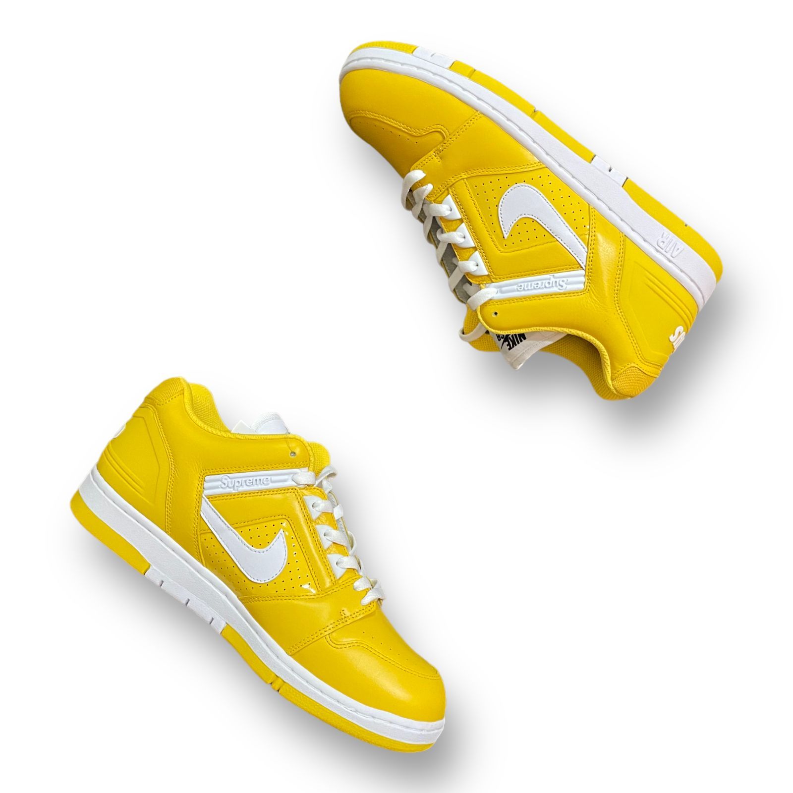 国内正規 新品 Supreme NIKE SB AIR FORCE 2 LOW VARSITY MAIZE コラボ 