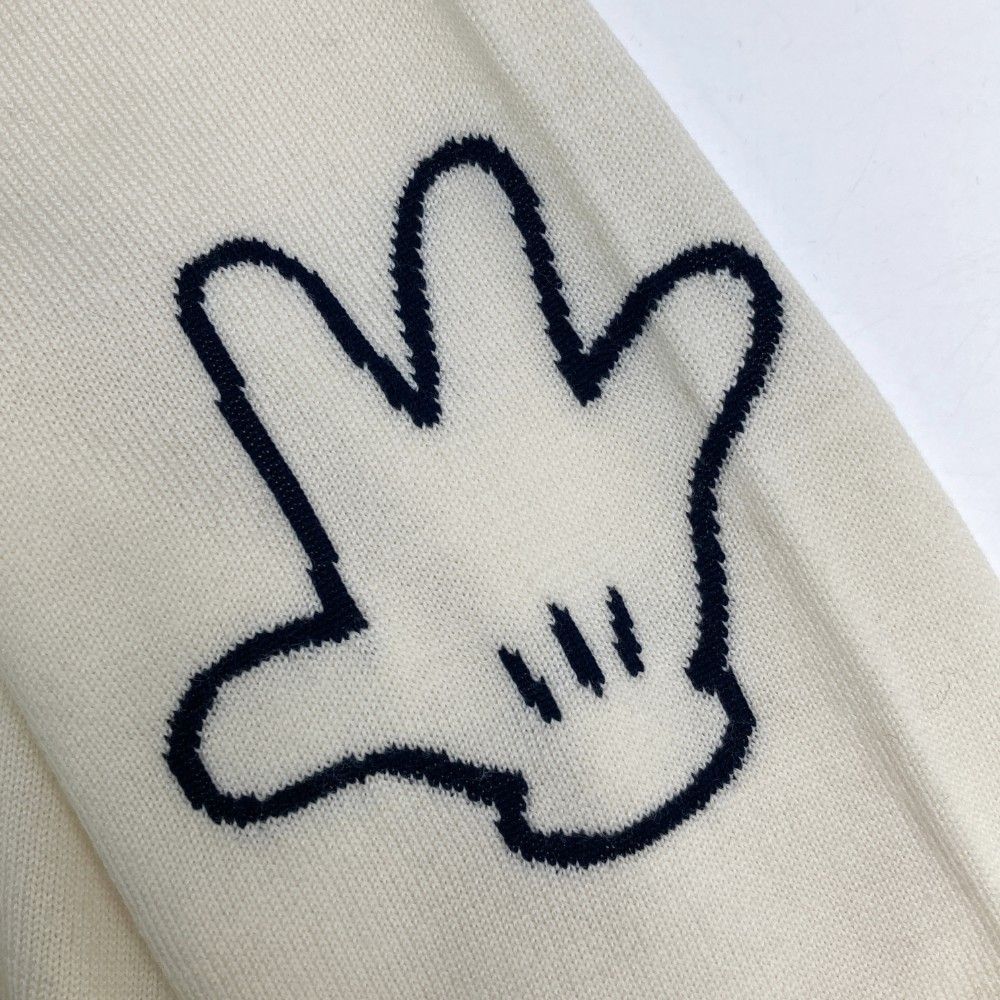 【着用2回美品】値引き不可×デサントゴルフ モノトーンニット 着用2回美品】デサントゴルフ モノトーンニット(派手派手で
