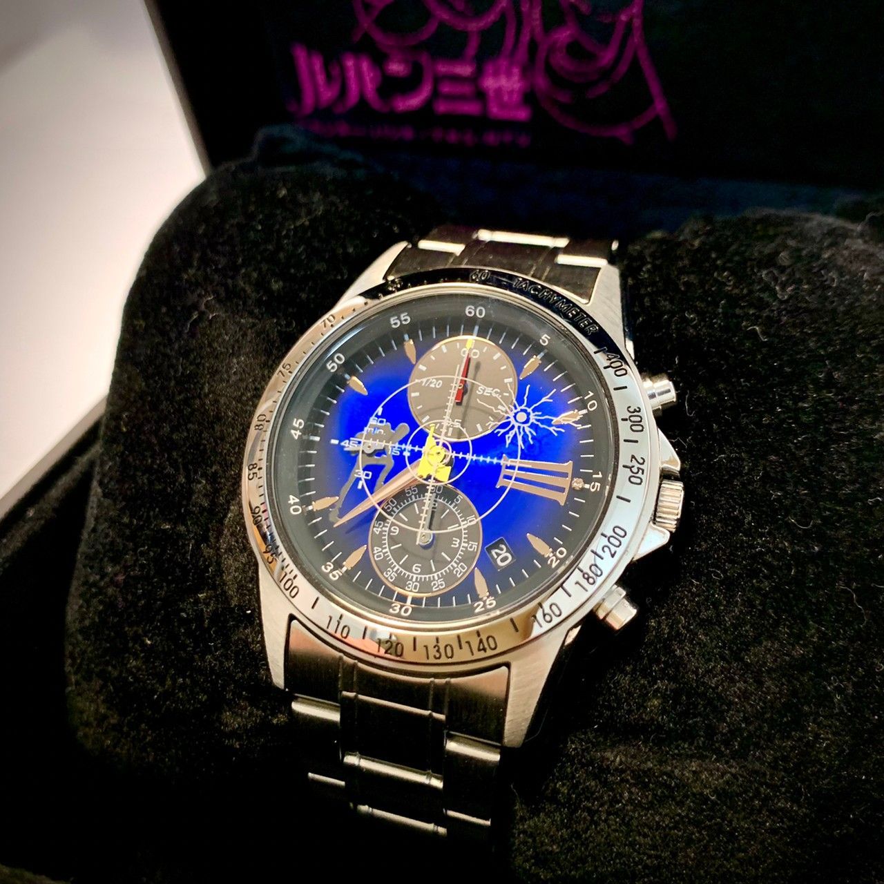 ルパン3世 限定版 オフィシャル クロノグラフ 腕時計10気圧防水