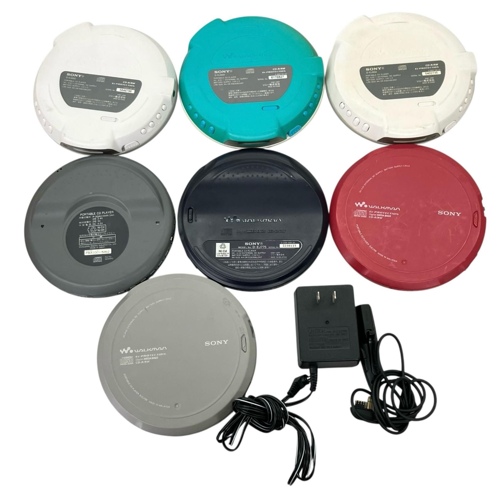 186001 現状品 sonny ソニー CDウォークマン 7点