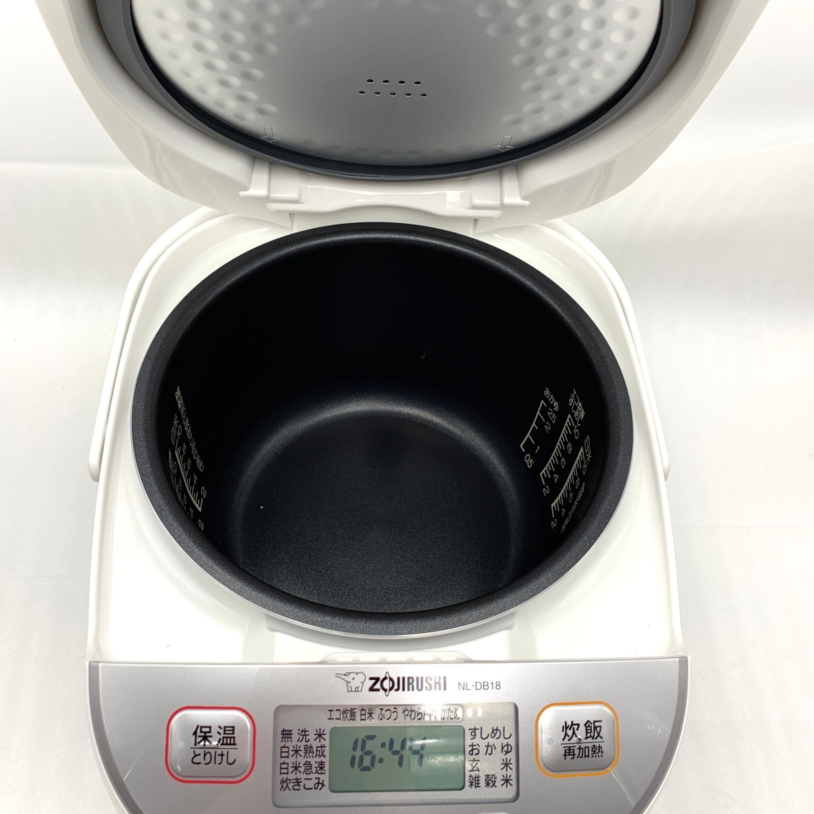 象印 マホービン 炊飯器 1升 ホワイト NL-DB18-WA (セ) - メルカリ