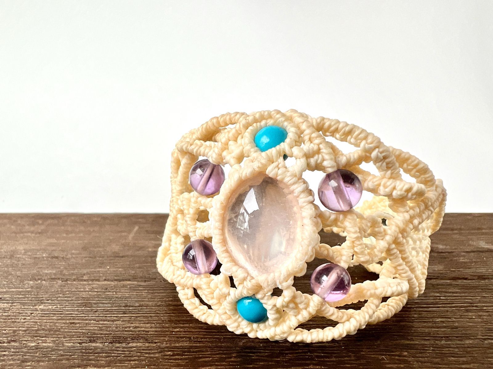 異世界魔法雑貨・魔法使いの魔法陣ブレスレット【マクラメ・天然石