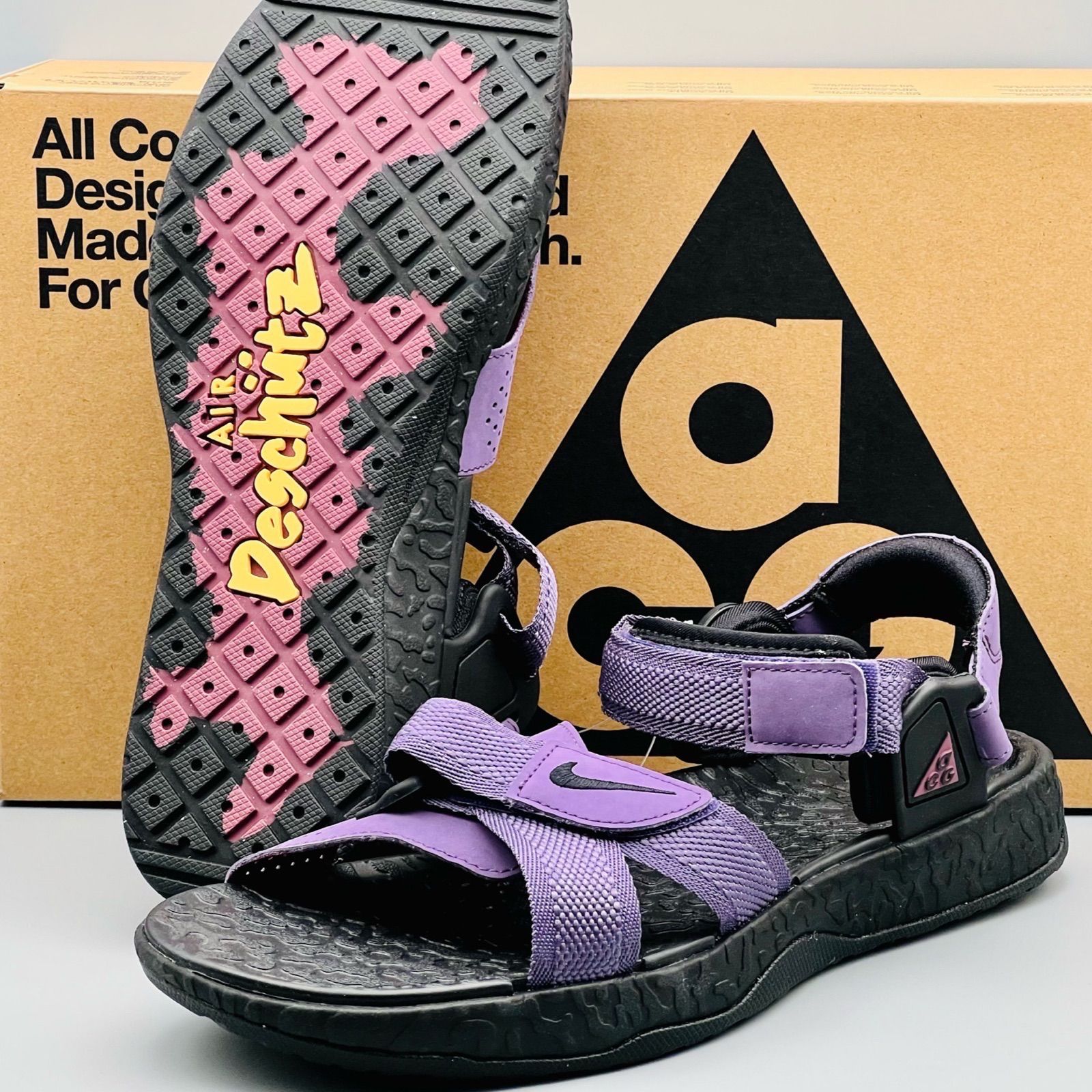 【即発送】NIKE ACG AIR DESCHUTZ BLACK purple Nike ACG Air Deschutz 