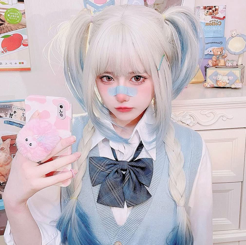 ロングウィッグ ウェーブ ピンク 下す ゆるふわ 普段使い