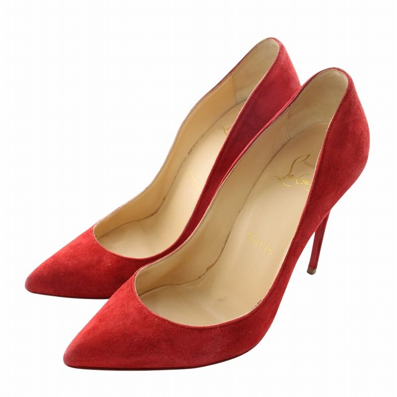 クリスチャンルブタン Christian louboutin パンプス スエード ポイン