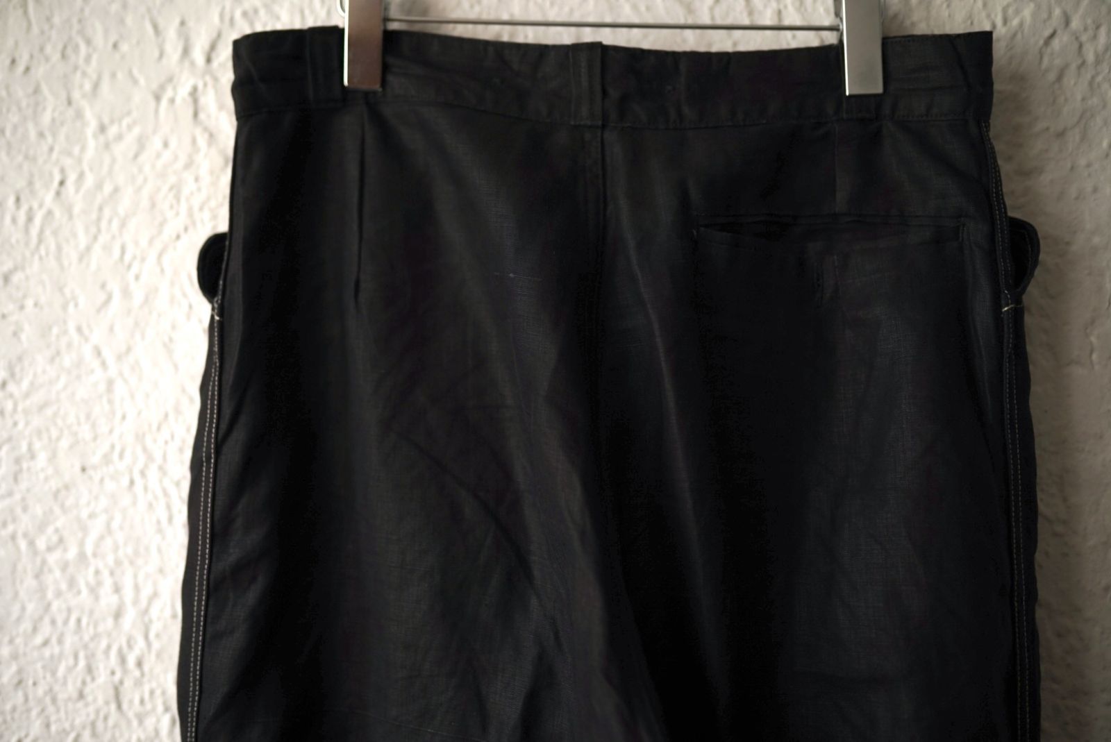 1940's フレンチリネンブラックマキニョンパンツ / Vintage