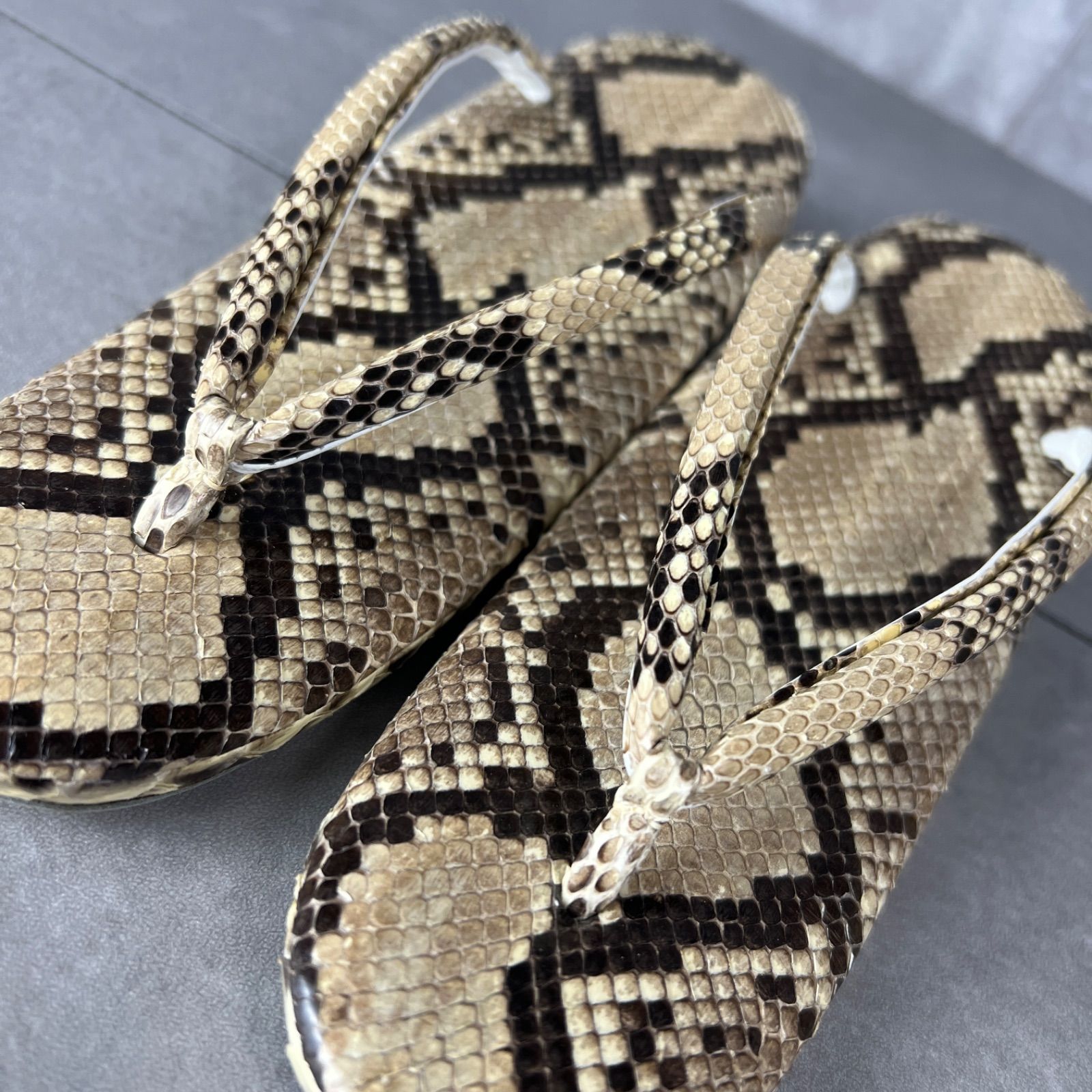 本蛇皮 レディース草履