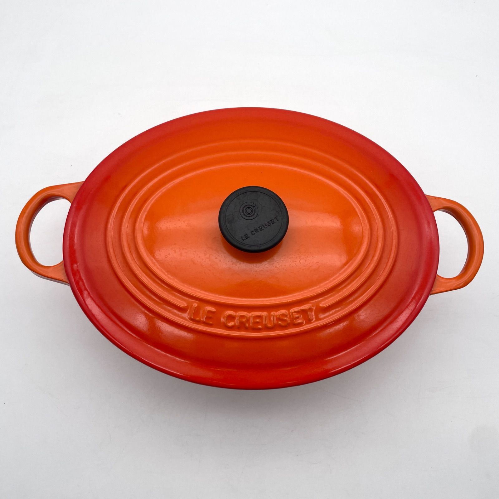 LE CREUSET ルクルーゼ ココットオーバル オレンジ 25cm 両手鍋 ル