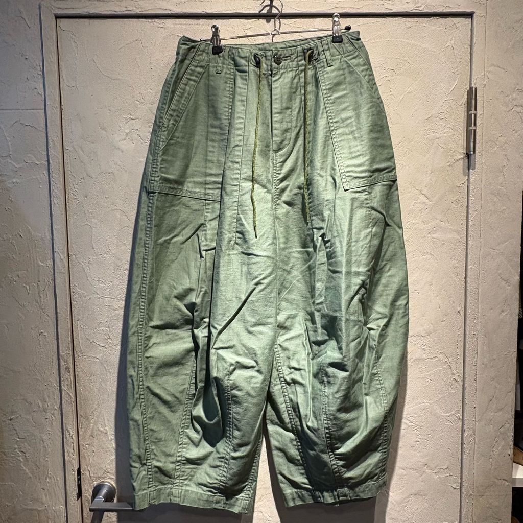 Needles ニードルズ 17SS H.D PANTS ワイドパンツ カーキ size 1 代官山A09