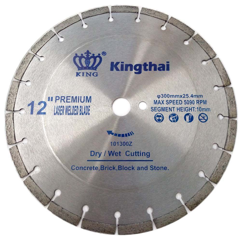 Kingthai 300mm 汎用型 ダイヤモンドブレード ダイヤモンドカッター 鉄筋入りコンクリート用