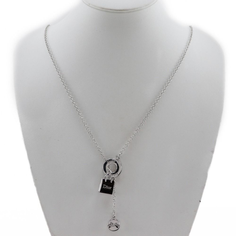 Dior】クリスチャンディオール ロングチャーム ラリアット式 Dior Beauty ×メタル レディース 22g ネックレス お買い得品  クリスチャンディオール ラリアット式 ロング ネックレス